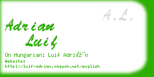 adrian luif business card